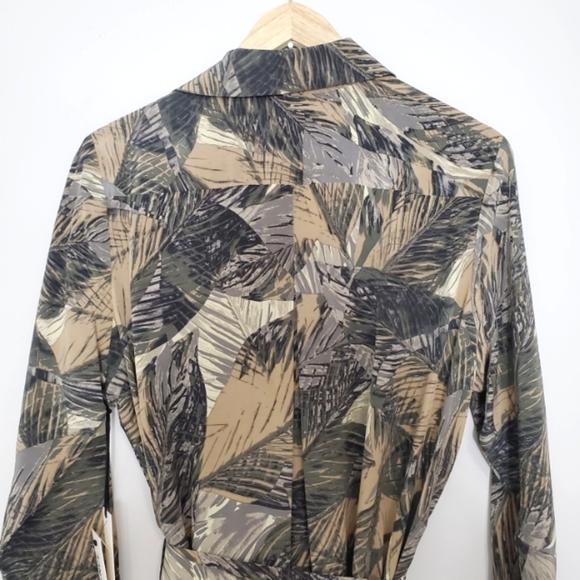 L'agence CAMERON PRINTED SILK CREPE DE CHINE MAXI SHIRT DRESS   NEW WITH TAGS - Picture 12 of 14